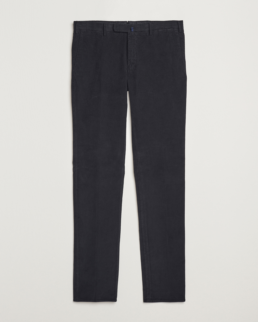 Herr | Byxor | Incotex | Slim Fit Baby Corduroy Trousers Navy