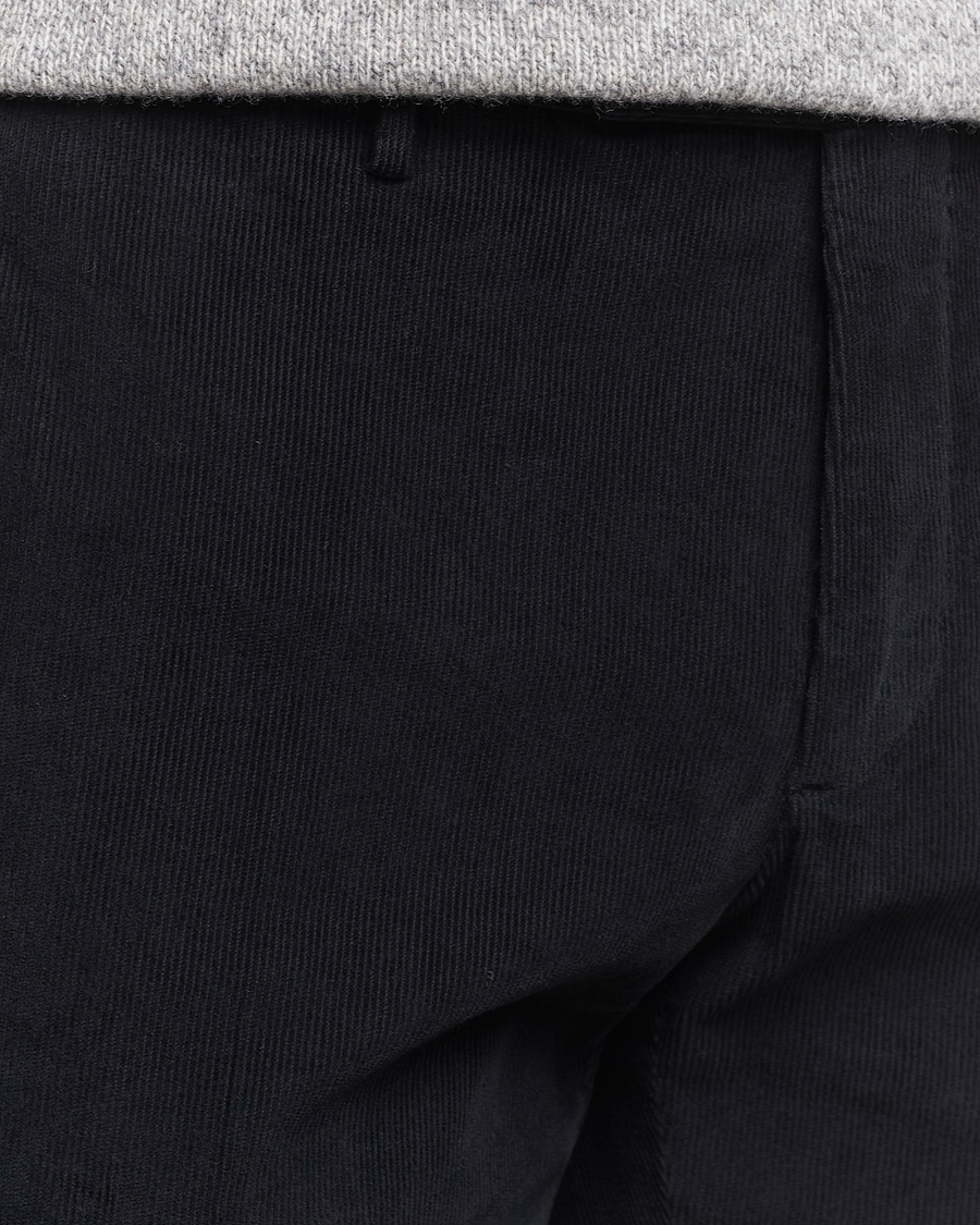 Herr | Byxor | Incotex | Slim Fit Baby Corduroy Trousers Navy
