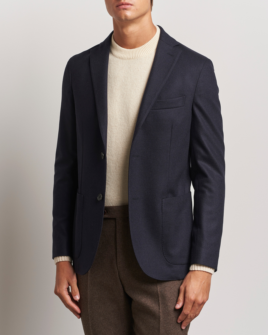 Herr | Kavajer | Incotex | Wool/Cashmere Blazer Navy