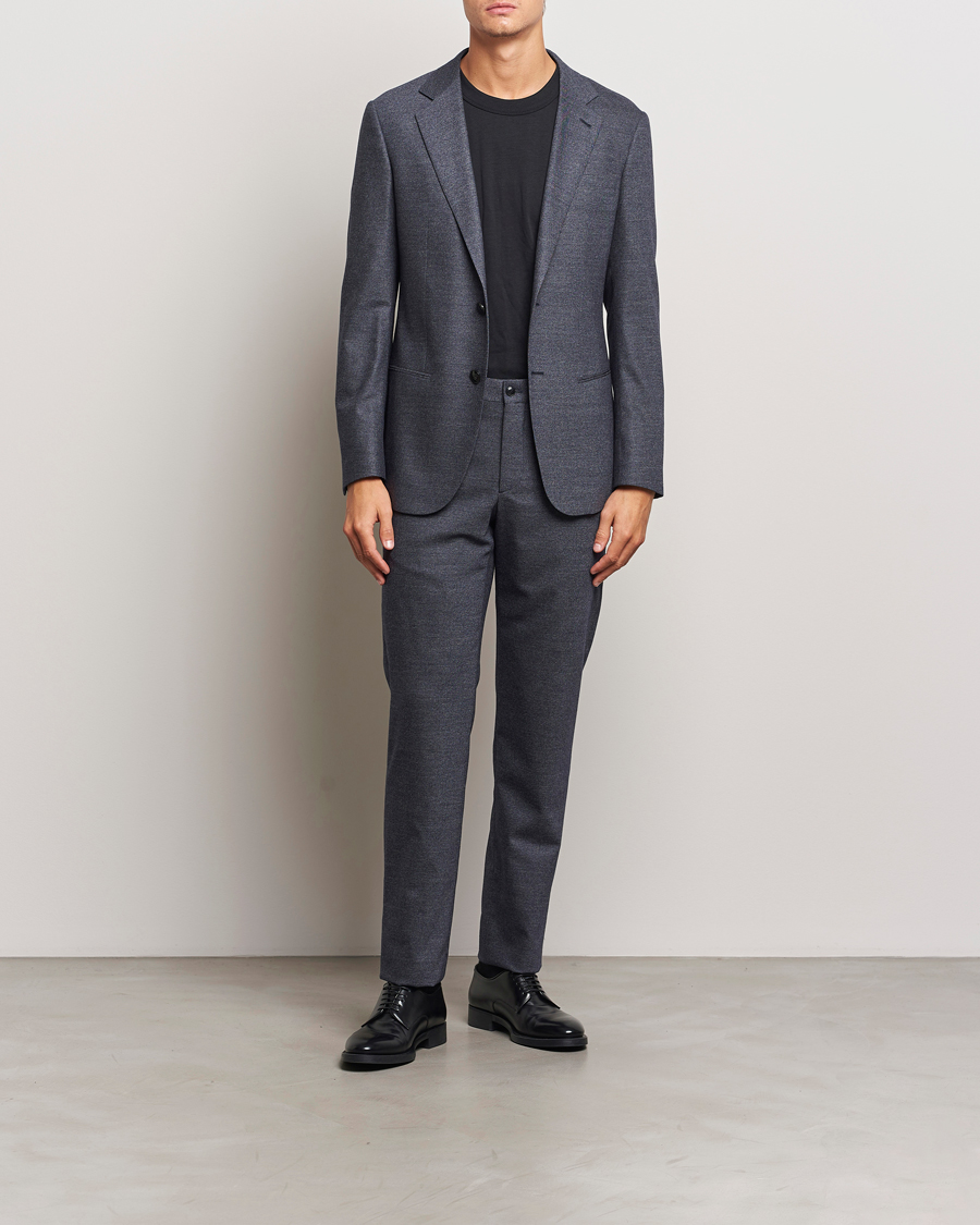 Herr | Kostymer | Giorgio Armani | Soho Wool/Cashmere Flannel Suit Navy Melange