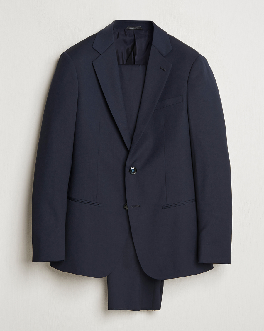 Herr | Kostymer | Giorgio Armani | Soho Virgin Wool Suit Navy