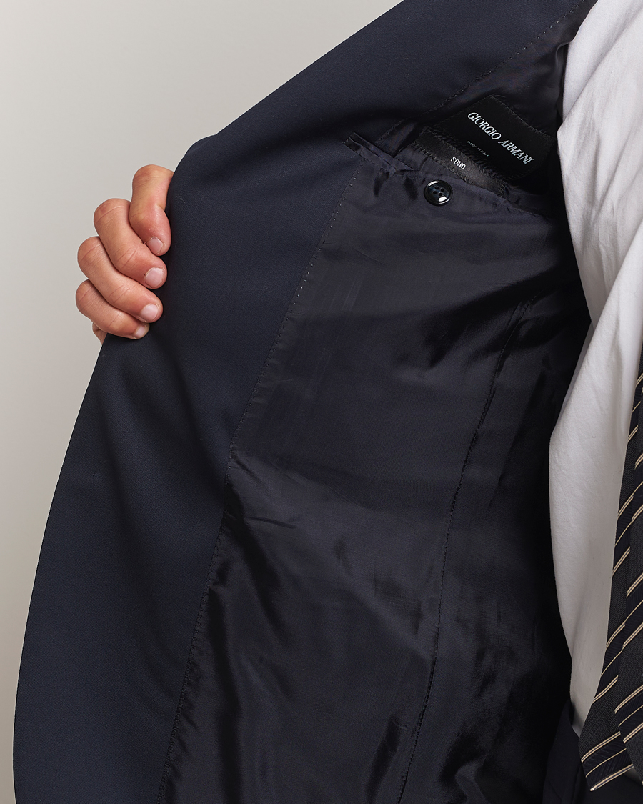 Herr | Kostymer | Giorgio Armani | Soho Virgin Wool Suit Navy