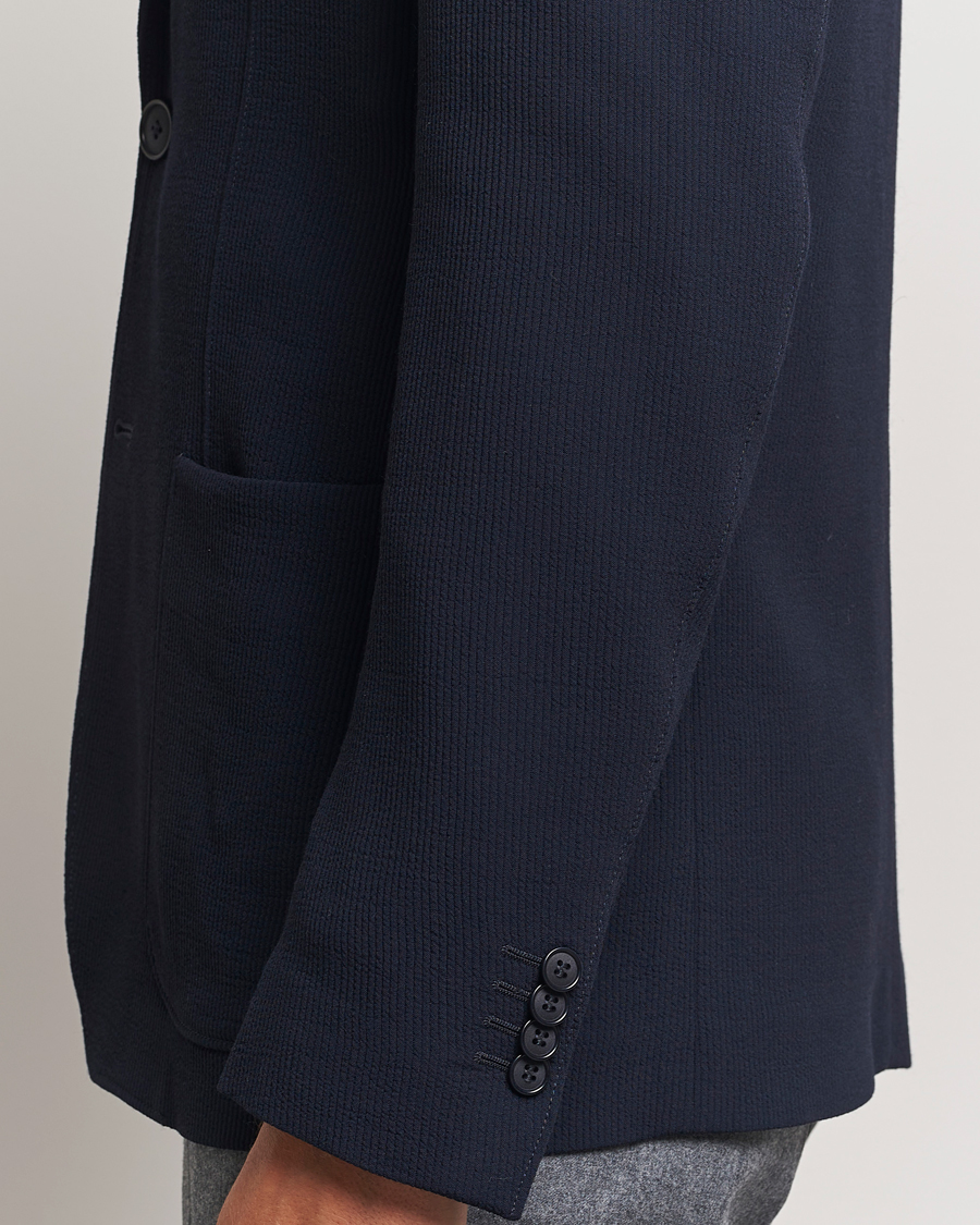 Herr | Kavajer | Giorgio Armani | Stretch Wool Blazer Navy
