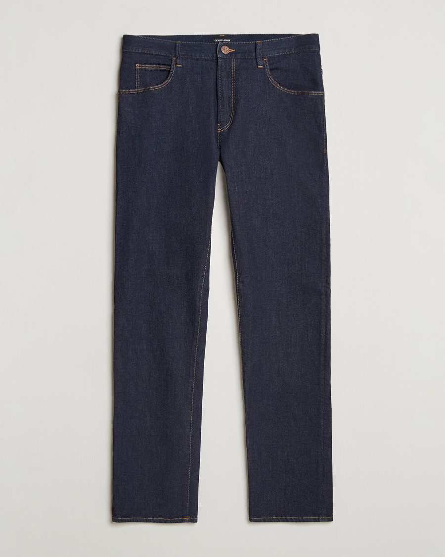 Herr | Jeans | Giorgio Armani | 5-Pocket Denim Pants Dark Indigo