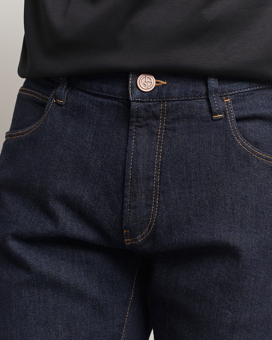 Herr | Jeans | Giorgio Armani | 5-Pocket Denim Pants Dark Indigo