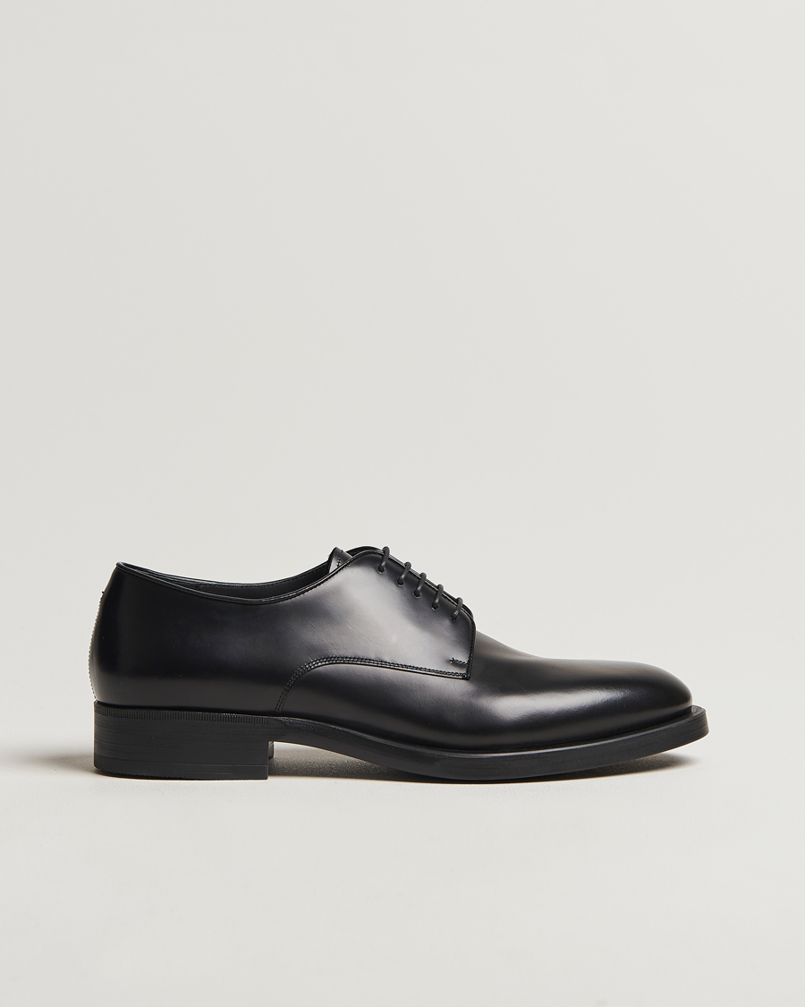 Herr | Giorgio Armani Lace Up Derby Shoes Black Calf | Giorgio Armani | Lace Up Derby Shoes Black Calf