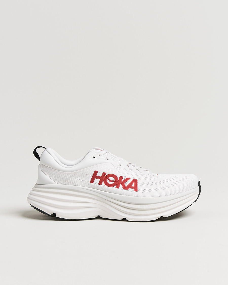 Herr | Hoka Bondi 8 White/Vermillion | Hoka | Bondi 8 White/Vermillion