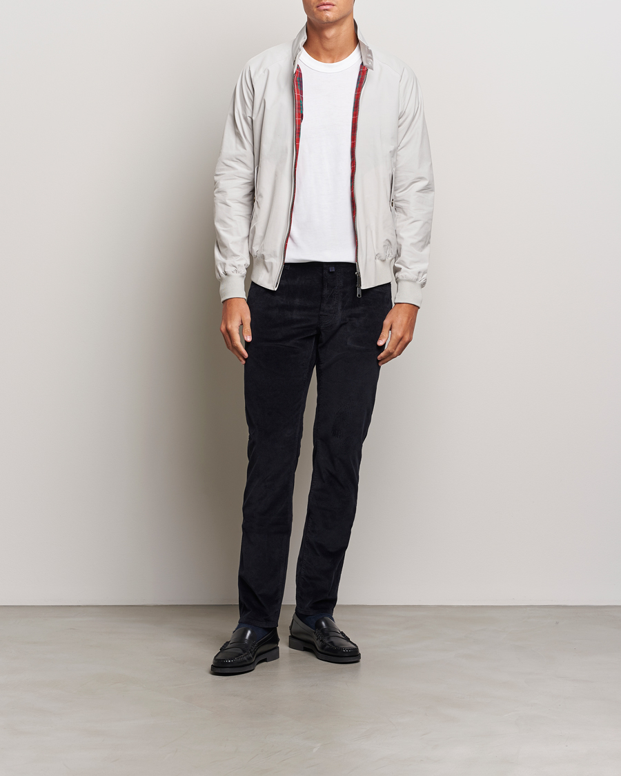 Herr | Byxor | Jacob Cohën | Bard 5-Pocket Medium Corduroy Trousers Navy