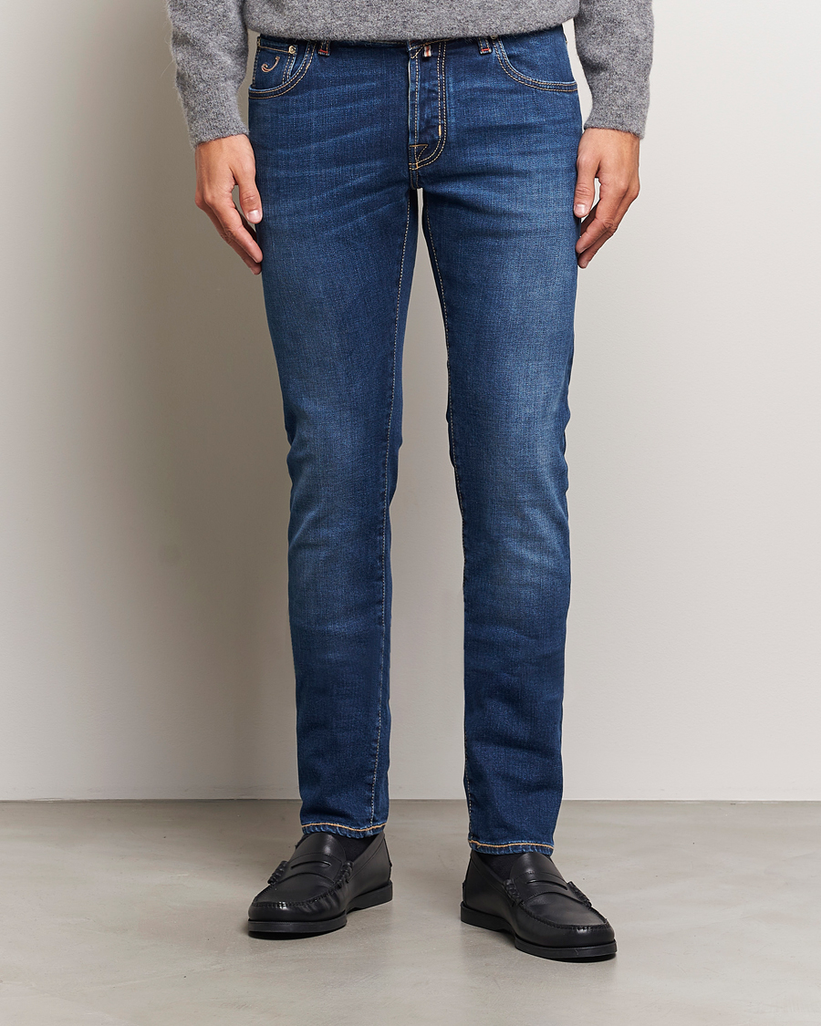 Herr | Jeans | Jacob Cohën | Nick Limited Edition Slim Fit Jeans Mid Blue