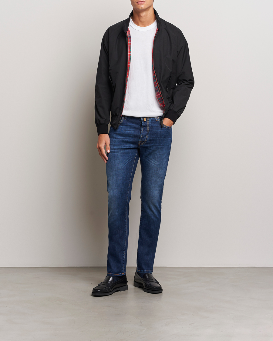 Herr | Jeans | Jacob Cohën | Bard Slim Fit Stretch Jeans Mid Blue