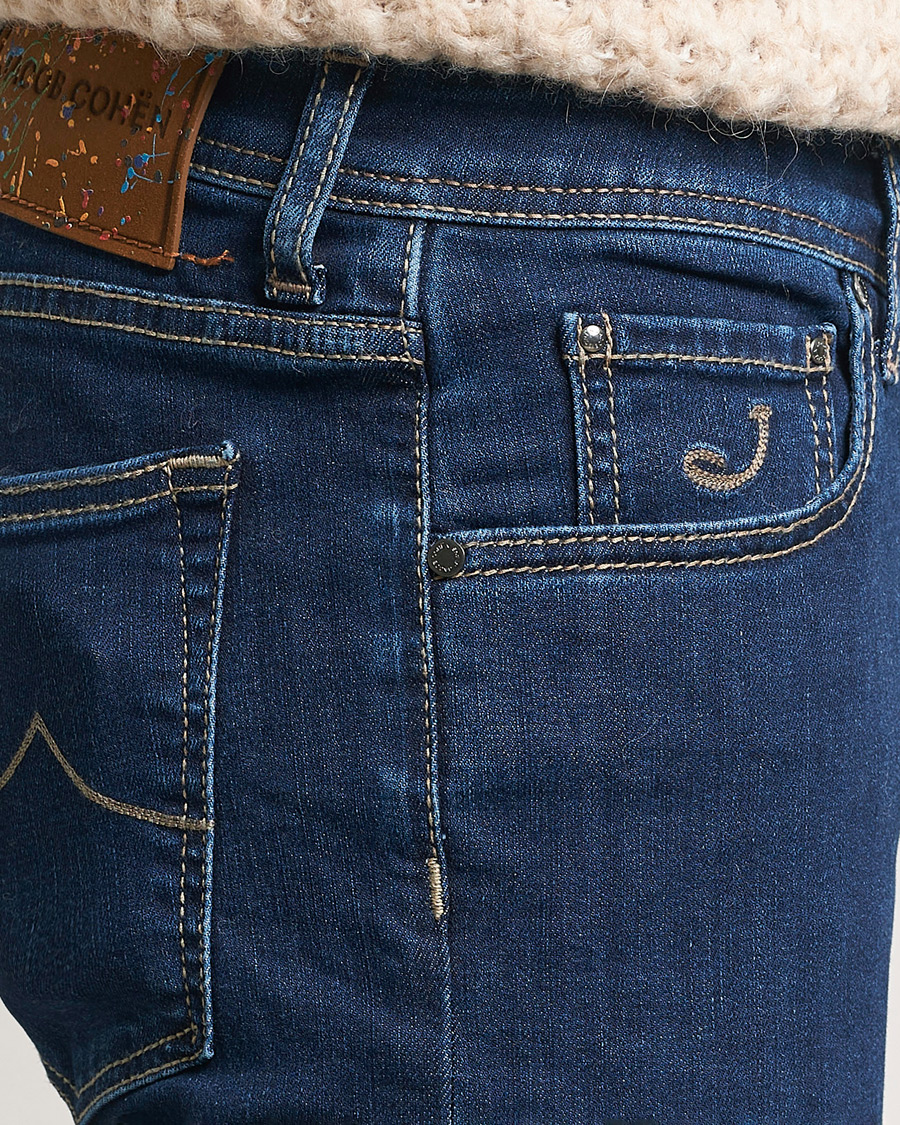 Herr | Jeans | Jacob Cohën | Nick Slim Fit Streatch Jeans Dark Blue