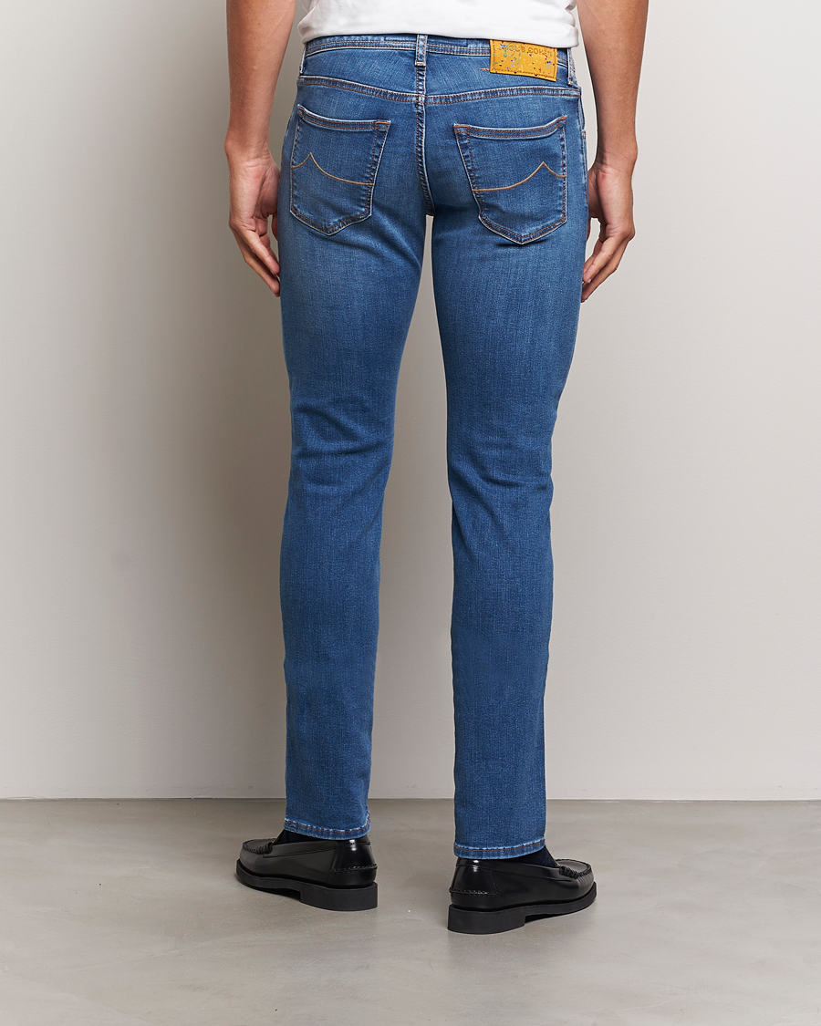 Herr | Jeans | Jacob Cohën | Nick Slim Fit Streatch Jeans Light Blue