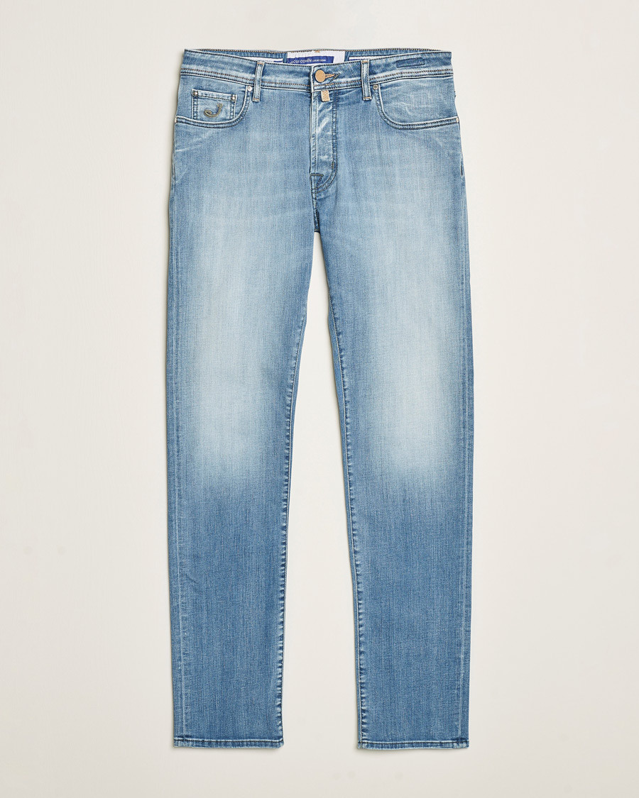 Herr | Jeans | Jacob Cohën | Bard Slim Fit Streatch Jeans Light Blue