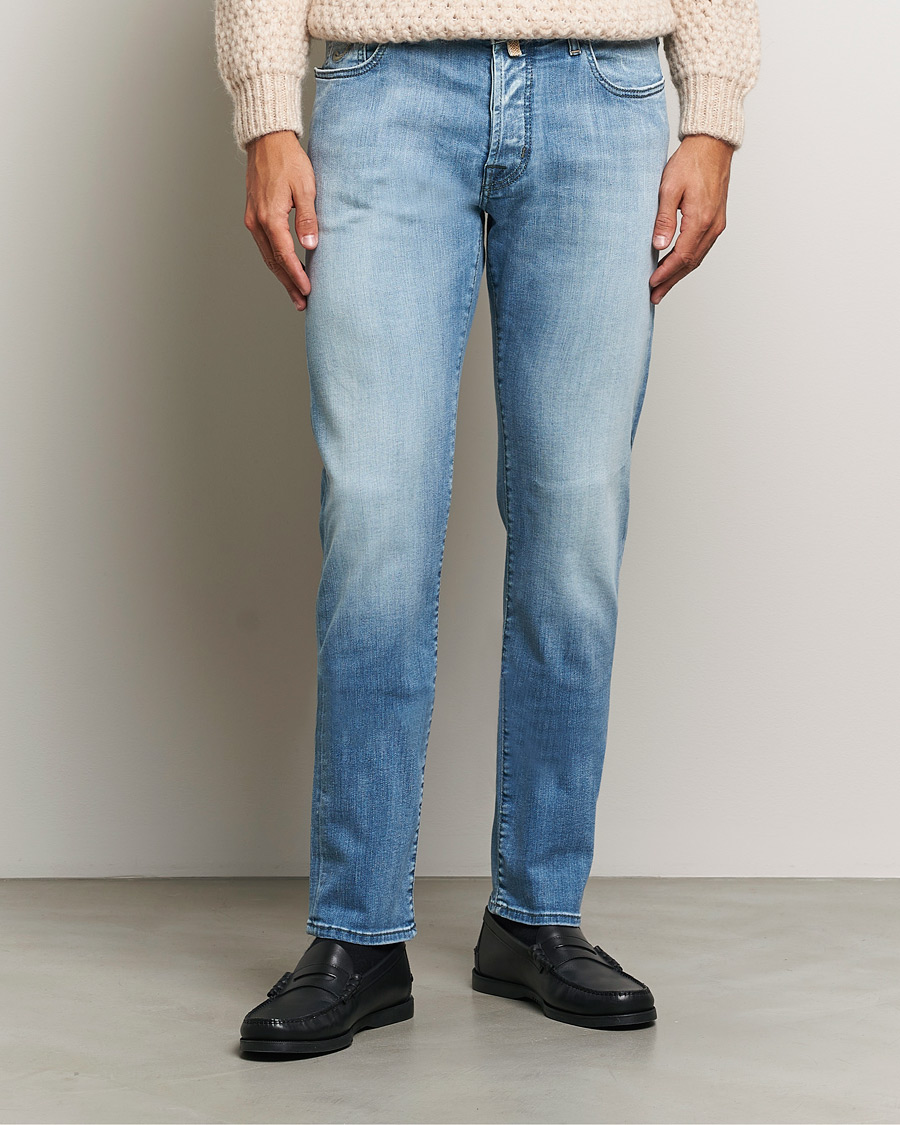 Herr | Jeans | Jacob Cohën | Bard Slim Fit Streatch Jeans Light Blue