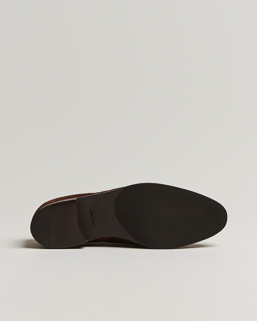 Herr | John Lobb City II Oxford Dark Brown Suede | John Lobb | City II Oxford Dark Brown Suede
