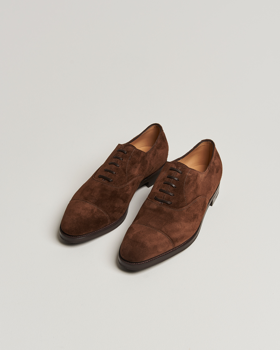 Herr | John Lobb City II Oxford Dark Brown Suede | John Lobb | City II Oxford Dark Brown Suede