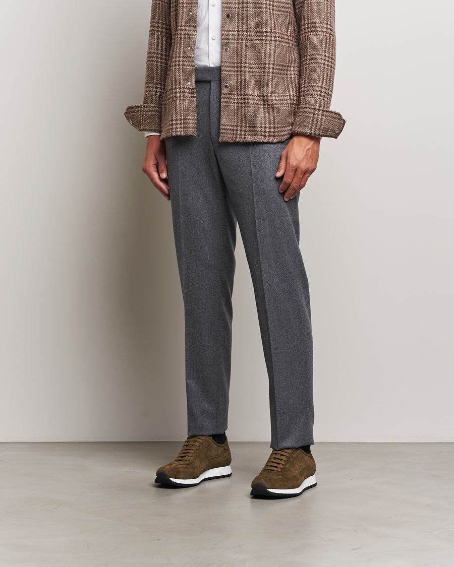 Herr | John Lobb Foundry Running Sneakers Olive Suede | John Lobb | Foundry Running Sneakers Olive Suede