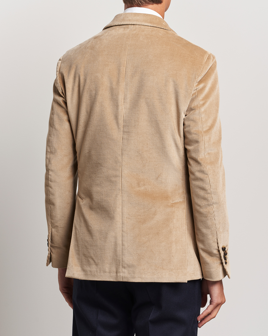 Herr | Kavajer | Lardini | Corduroy Blazer Beige