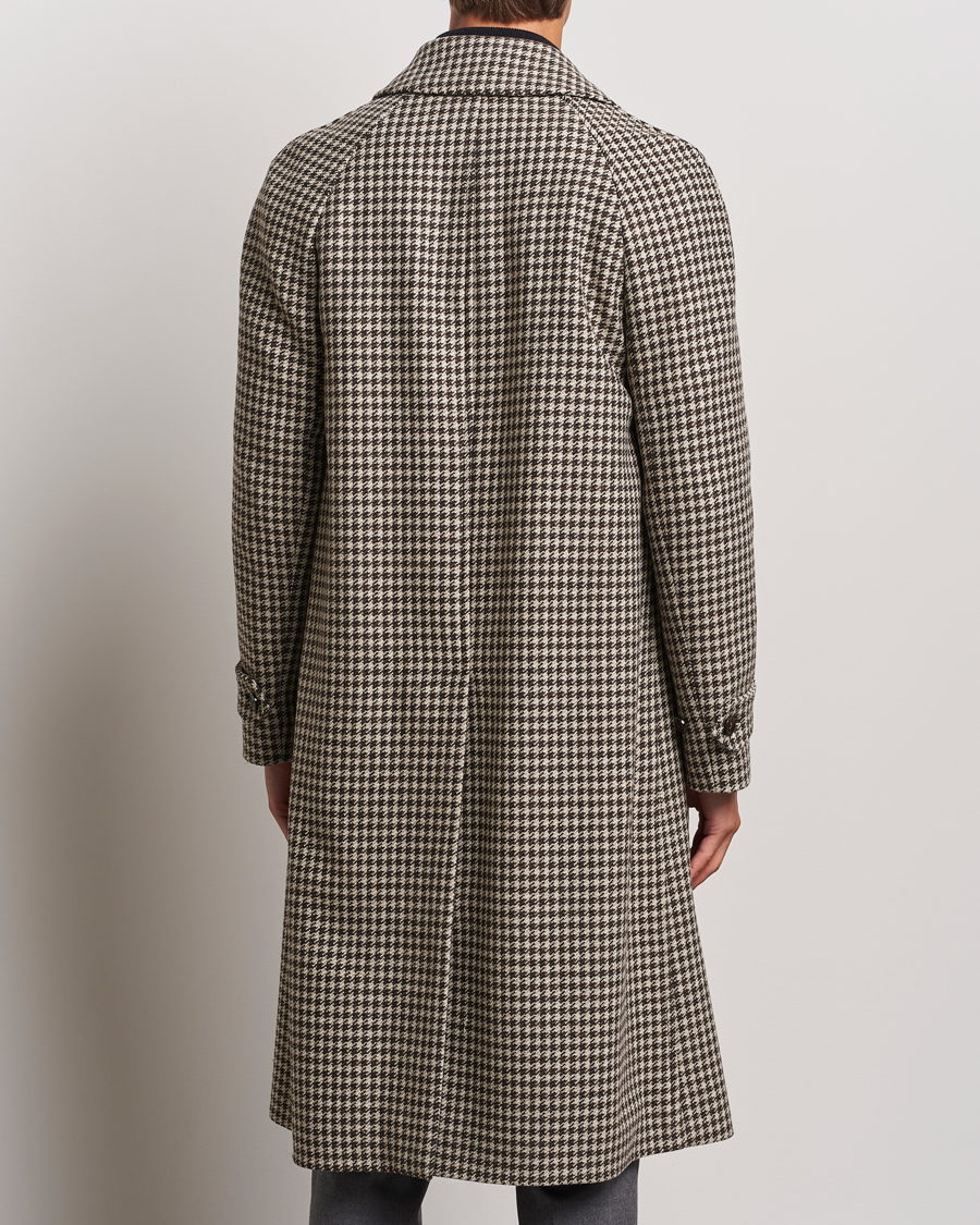 Herr | Jackor | Lardini | Houndstooth Wool/Cashmere Coat Brown