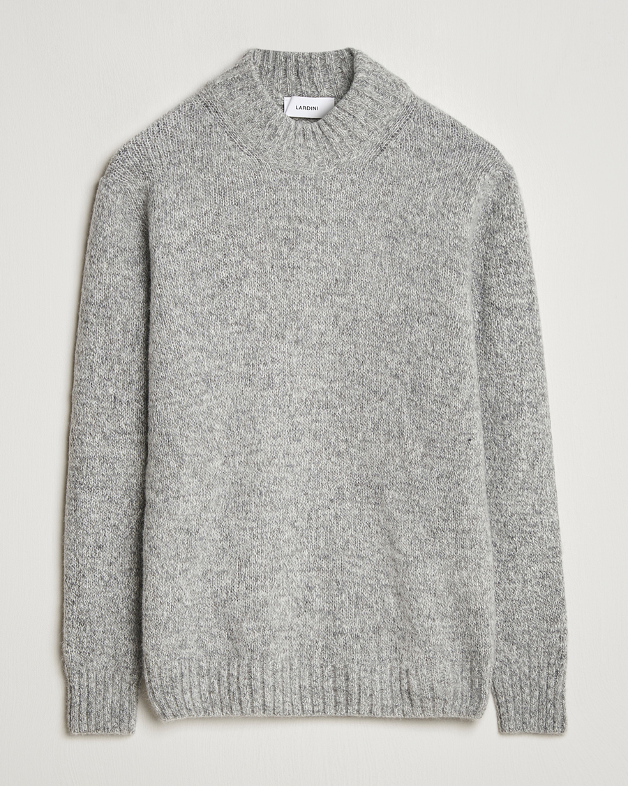 Herr | Tröjor | Lardini | Wool/Alpaca Knitted Sweater Grey
