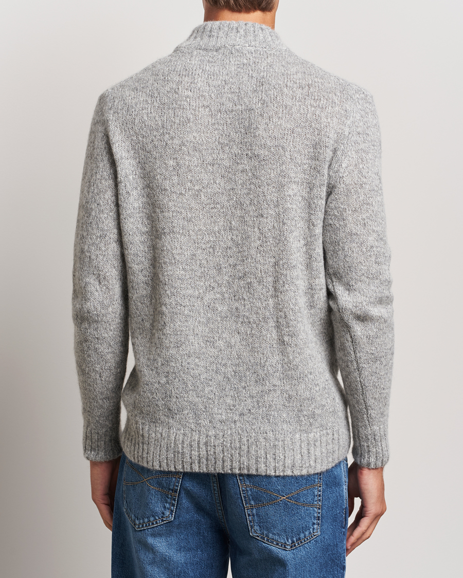 Herr | Tröjor | Lardini | Wool/Alpaca Knitted Sweater Grey