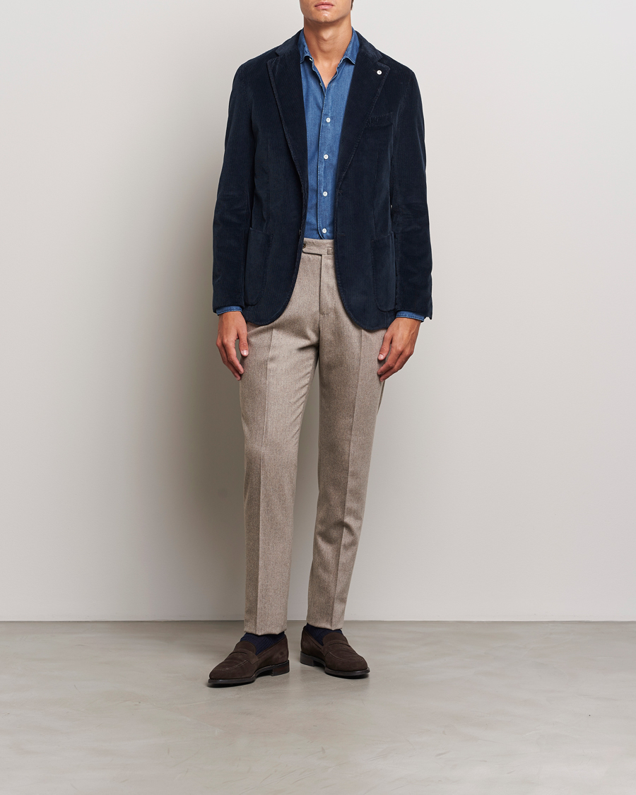 Herr | Kavajer | L.B.M. 1911 | Jack Corduroy Blazer Navy