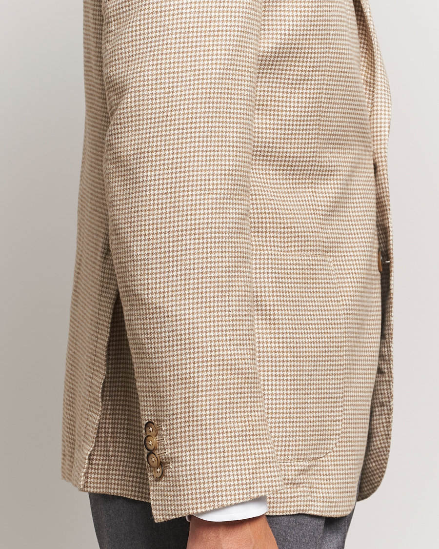 Herr | Kavajer | L.B.M. 1911 | Jack Regular Houndstooth Blazer Beige