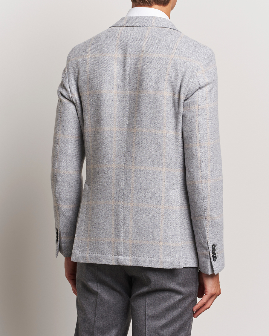 Herr | Kavajer | L.B.M. 1911 | Jack Regular Jersey Wool Blazer Light Grey