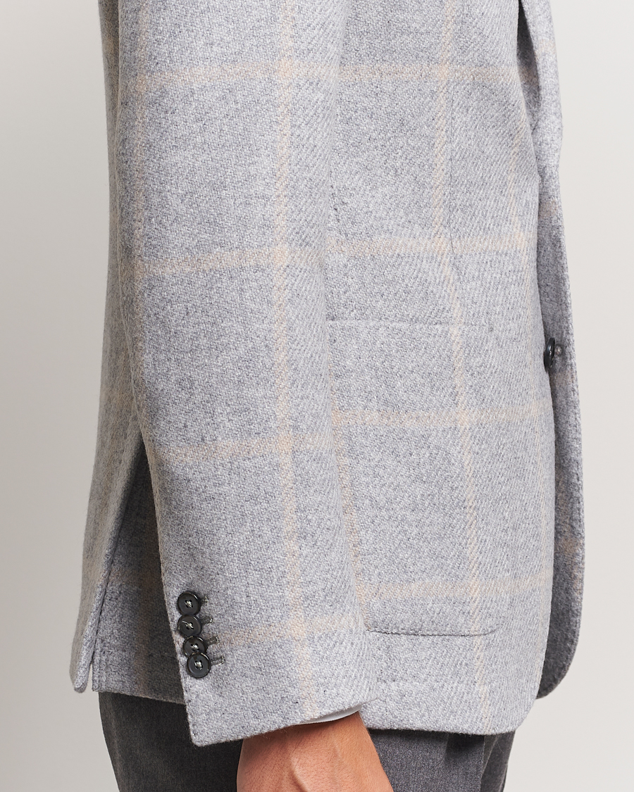 Herr | Kavajer | L.B.M. 1911 | Jack Regular Jersey Wool Blazer Light Grey