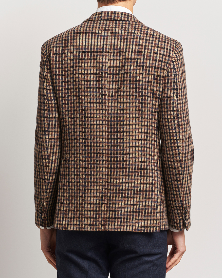 Herr | Kavajer | L.B.M. 1911 | Jack Regular Small Check Wool Blazer Brown