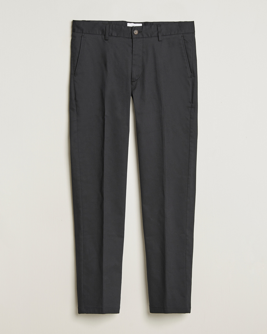Herr | Byxor | LES DEUX | Como Reg Cotton Pants Black