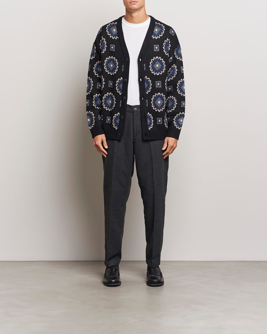 Herr | Byxor | LES DEUX | Como Reg Wool Pants Charcoal Melange