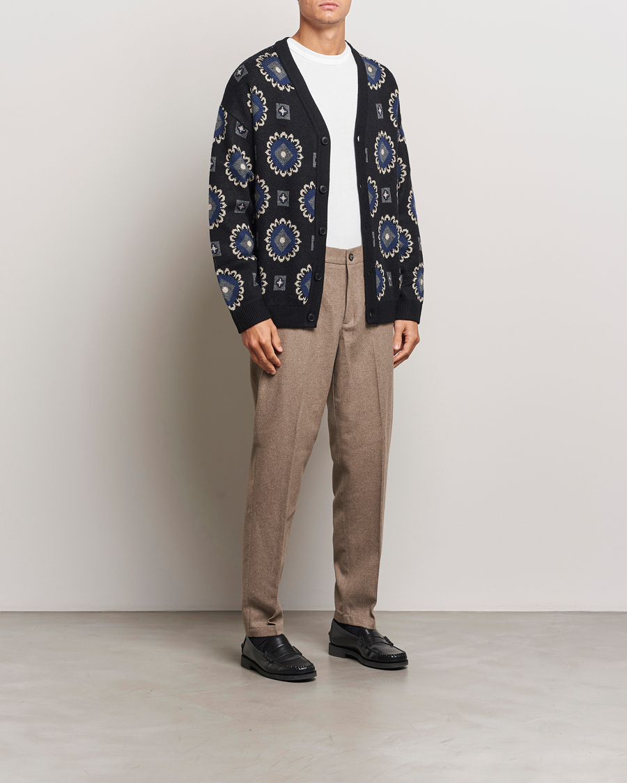 Herr | Byxor | LES DEUX | Como Reg Wool Pants Desert Taupe Melange