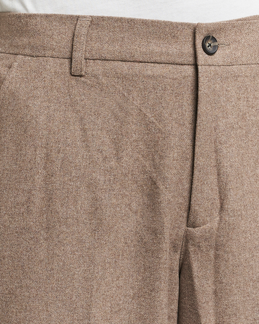 Herr | Byxor | LES DEUX | Como Reg Wool Pants Desert Taupe Melange