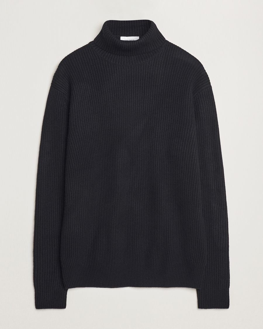 Herr | Tröjor | LES DEUX | Eddie Wool Rib Rollneck Black