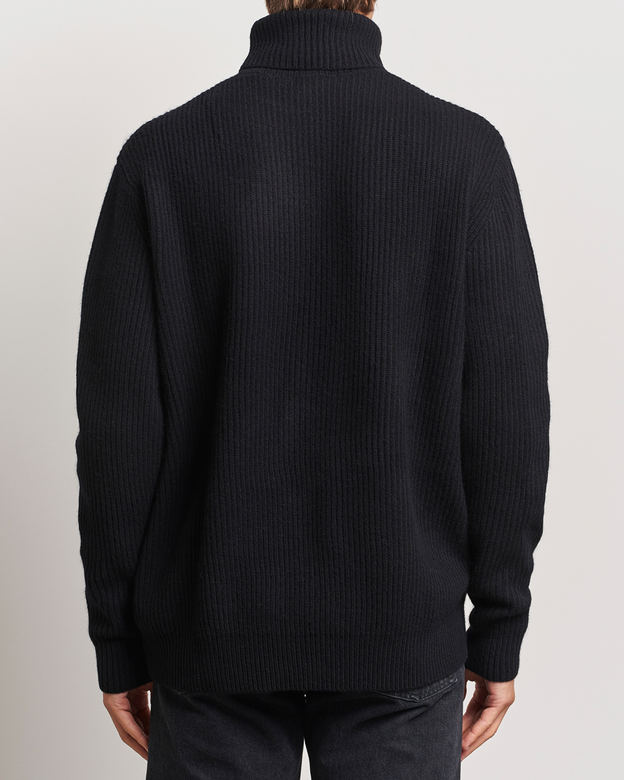 Herr | Tröjor | LES DEUX | Eddie Wool Rib Rollneck Black