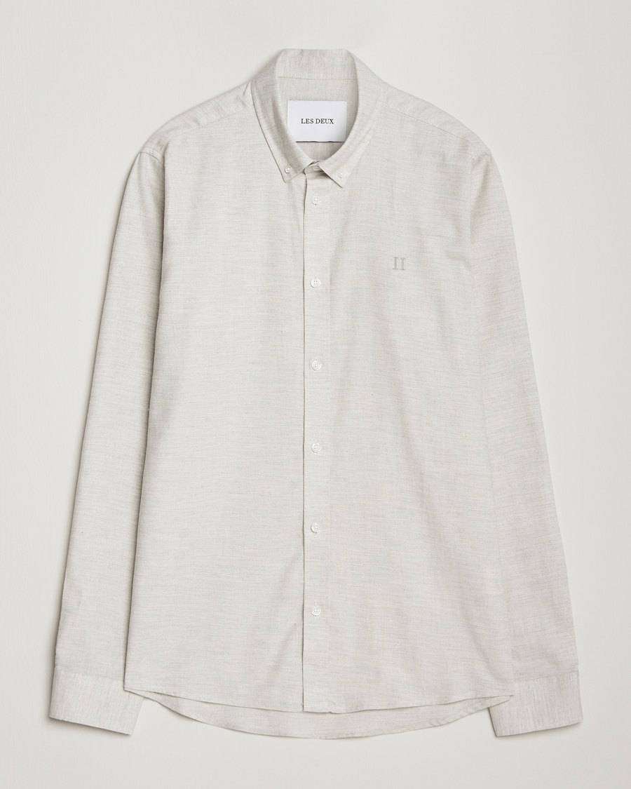 Herr | Skjortor | LES DEUX | Dessert Reg Shirt Snow Melange