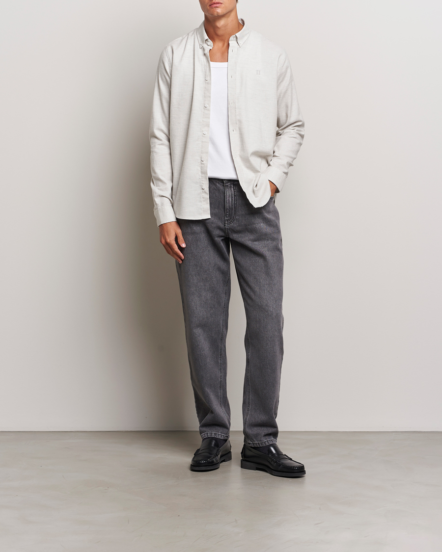 Herr | Skjortor | LES DEUX | Dessert Reg Shirt Snow Melange