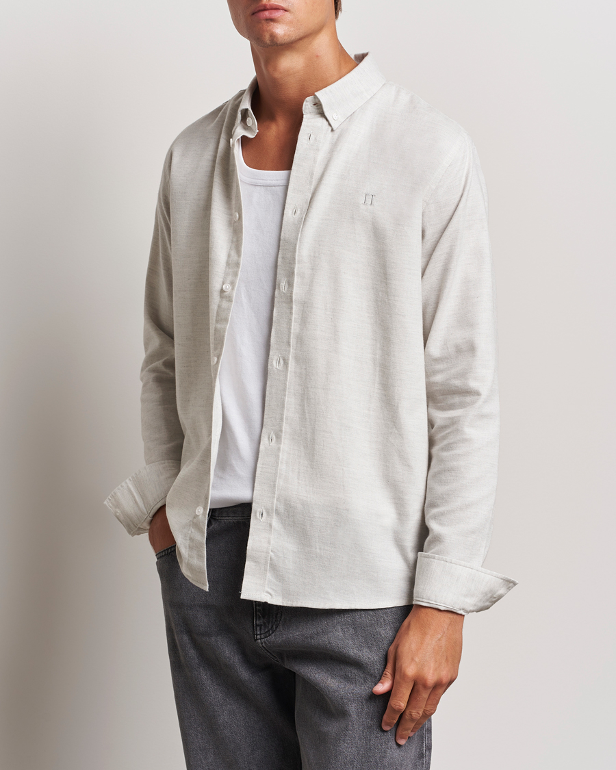 Herr | Skjortor | LES DEUX | Dessert Reg Shirt Snow Melange