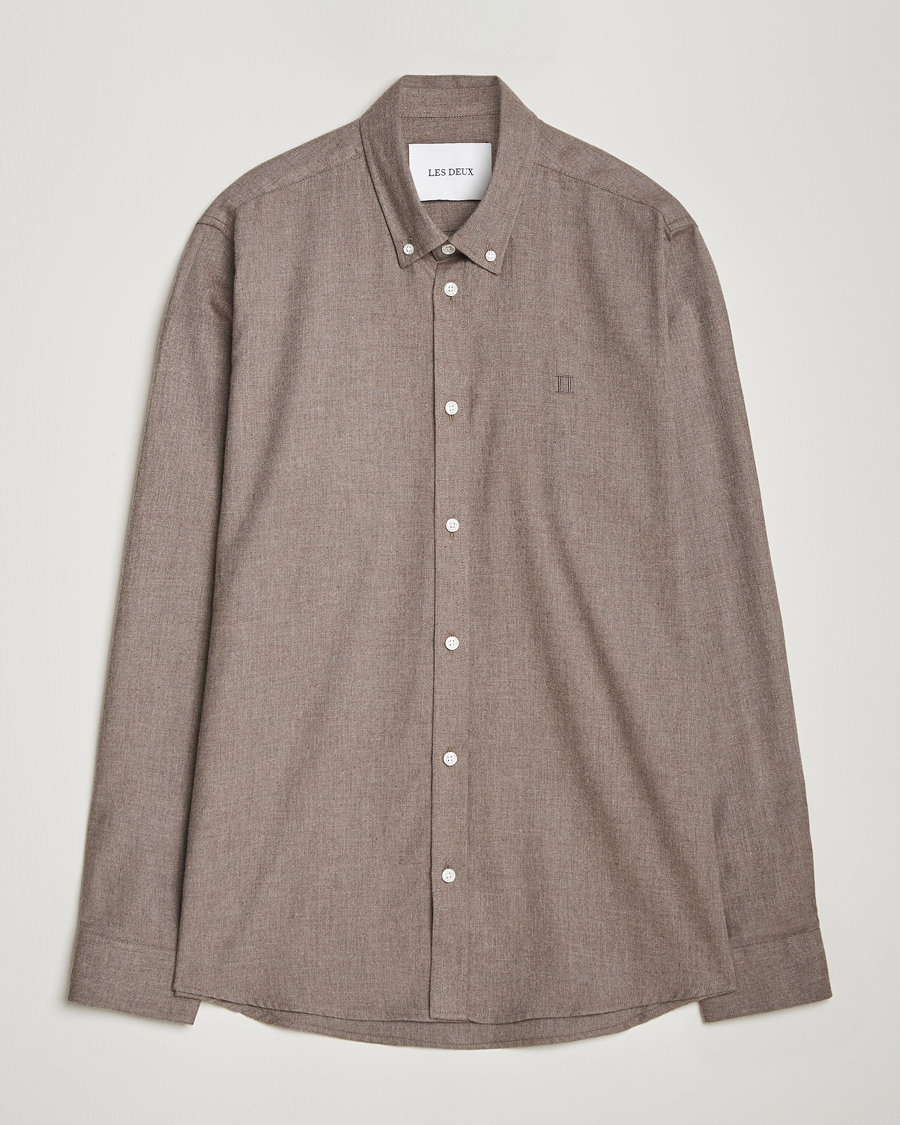 Herr | Skjortor | LES DEUX | Dessert Reg Shirt Mountain Grey Melange