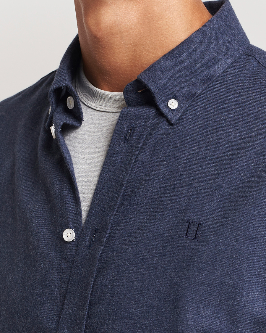 Herr | Skjortor | LES DEUX | Dessert Reg Shirt Dark Navy Melange