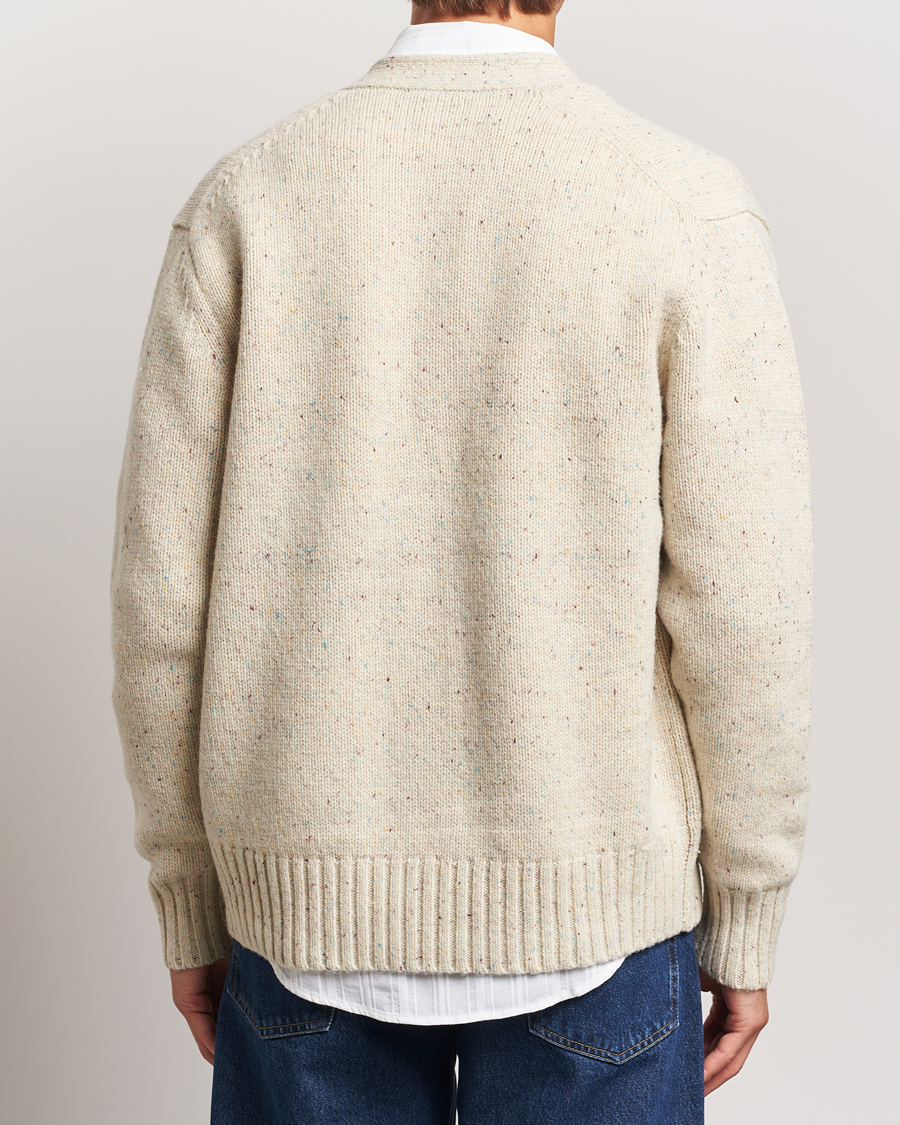 Herr | Tröjor | LES DEUX | Gary Fleck Wool Cardigan Light Sand