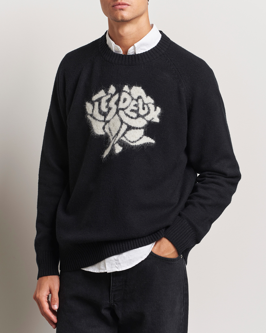 Herr | Tröjor | LES DEUX | Felipe Knit Black/Ivory