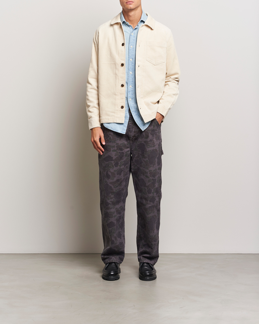 Herr | Skjortor | LES DEUX | Layton Corduroy Overshirt Ivory