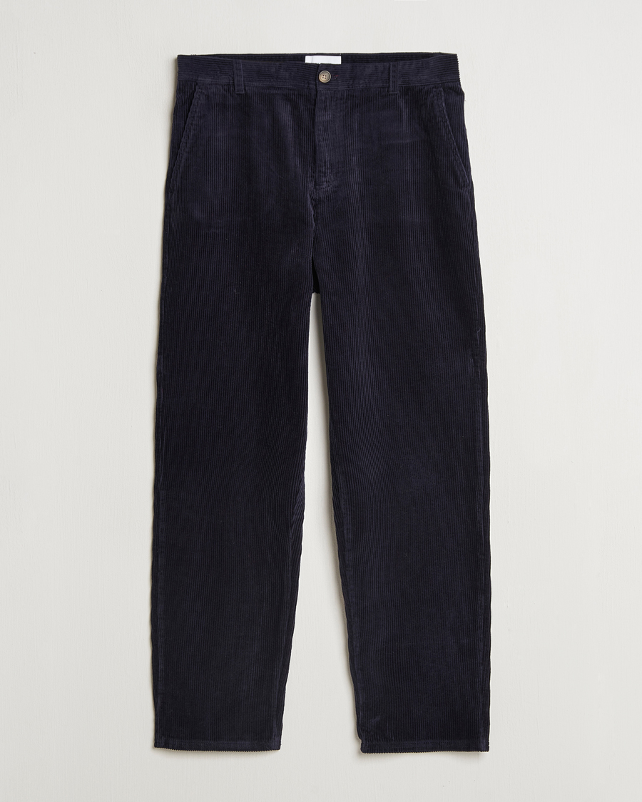 Herr | Byxor | LES DEUX | Kody Heavy Corduroy Pants Dark Navy