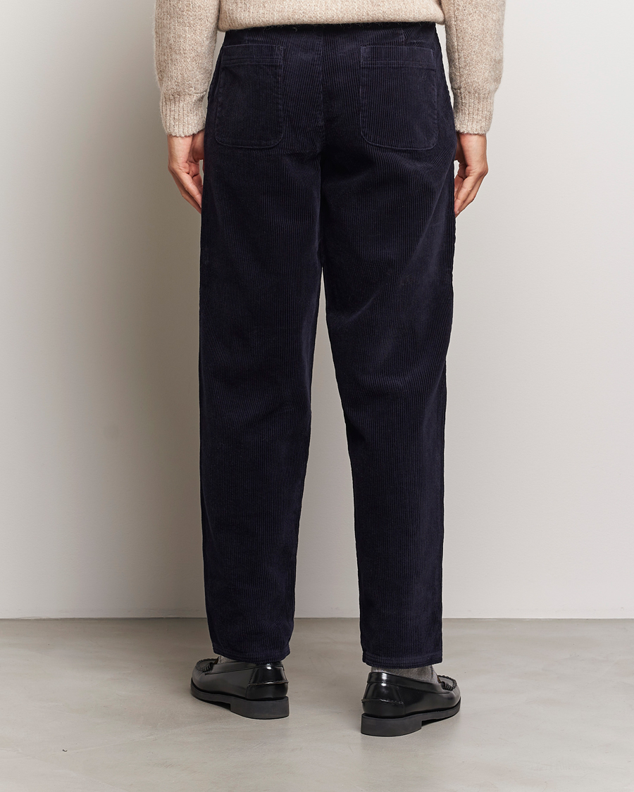 Herr | Byxor | LES DEUX | Kody Heavy Corduroy Pants Dark Navy