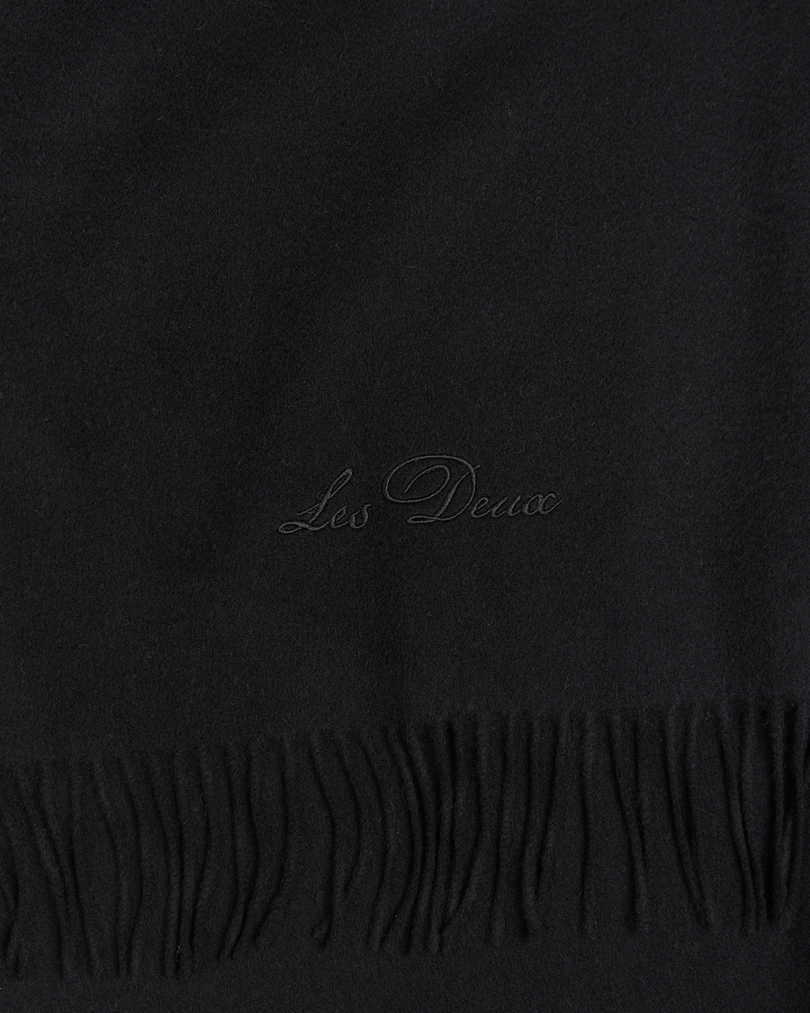 Herr | Les Deux Wayne Wool Scarf Black | LES DEUX | Wayne Wool Scarf Black