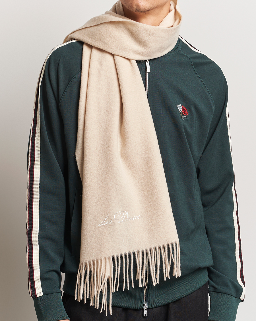 Herr | Les Deux Wayne Wool Scarf Ivory | LES DEUX | Wayne Wool Scarf Ivory