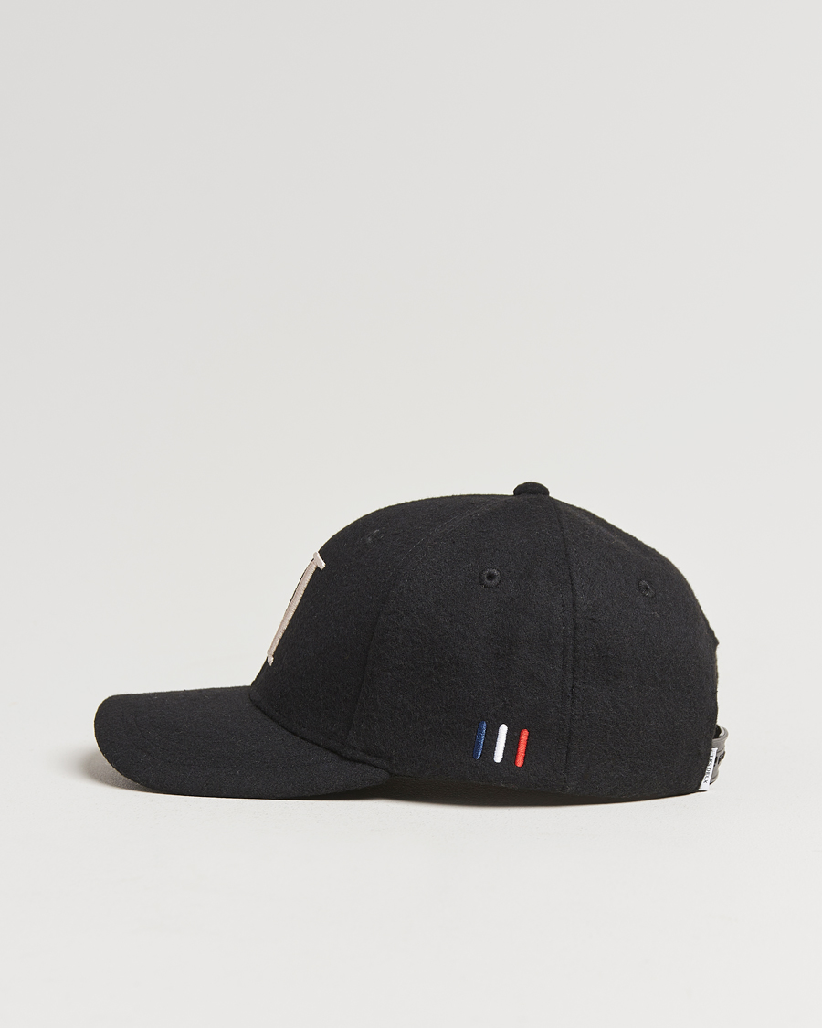 Herr | Les Deux Encore Wool Baseball Cap Black/Ivory | LES DEUX | Encore Wool Baseball Cap Black/Ivory