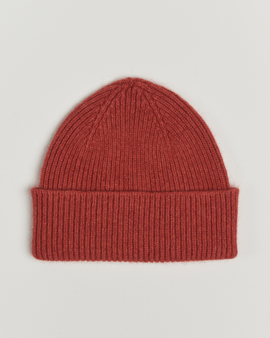 Herr | Mössor | Le Bonnet | Lambswool/Caregora Beanie Terra